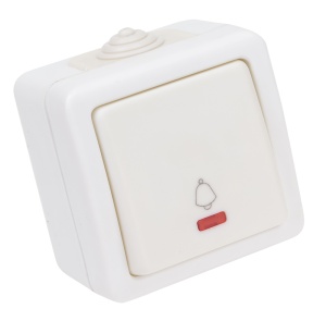 Buton pentru sonerie PT, cu lumină de semnalizare