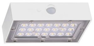 CIL de perete LED, panou fotovoltaic, detector mișcare, alb