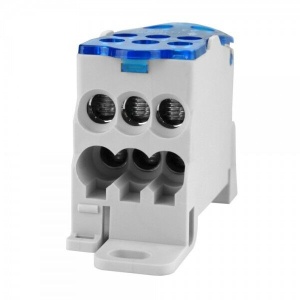 Clema de distributie pe sina 125A 1 pol cu capac intrare 1x10-35mm2 + 1x6-16mm2 si iesire 6x2.5-16mm2 - Img 3