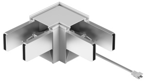 Conector tip L pentru CIL LIN de birou, alb