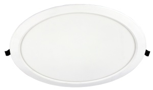 Corp de iluminat cu LED încorporabil, rotund, alb