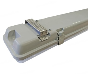 Corp neon neechipat pentru tuburi LED T8 G13 la ambele capete 2x120cm ABS si policarbon 230V IP65 - Img 2