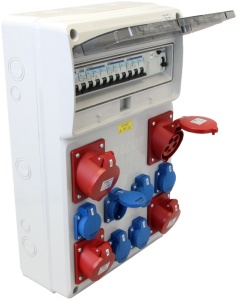 Cutie de distribuție, cu protecție, complet echipată - Img 2