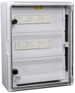 Cutie de protecție la supratensiune pt. sisteme fotovoltaice