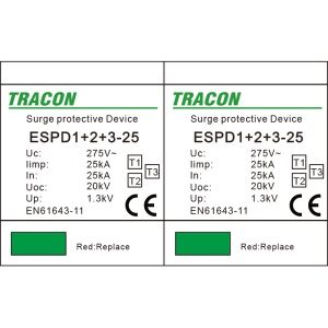 Descărcător de supratensiune T1+T2+T3, integrat, AC - Img 2