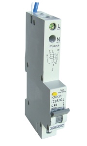 Disjunctor cu protecţie diferenţială, 2P, 1 modul, curba C - Img 1