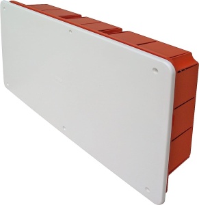 Doza de distributie derivatie 396x152x70mm din plastic incastrata IP40