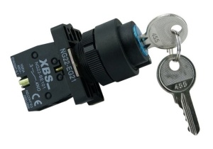 Intrerupator cu cheie pentru tablouri 6A PORNIT-OPRIT (ON-OFF)