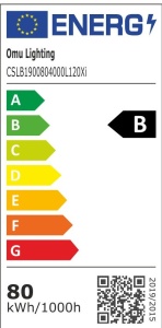 Lampă industrială 80W 190lm/W 15200lm 4000K Low Bay led (Instalare până la 6 metri înălţime) 612x142mm IP65 - Img 2