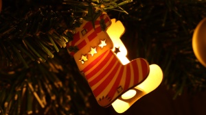 Lanț de lumină LED de Crăciun, șosete, cu baterii - Img 3