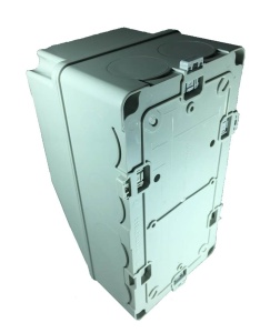 Panou electric din plastic echipat cu 2 prize monofazice schuko 16A 210x110x112mm IP44 organizare de santier fara sigurante si fara legaturi ( fara fire) - Img 2