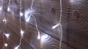 Perdea luminoasă LED de Crăciun, țurțuri, interior/exterior - Img 6
