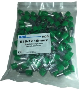 Pini tubulari izolati terminali 16mm² verzi set 100 bucati - Img 3
