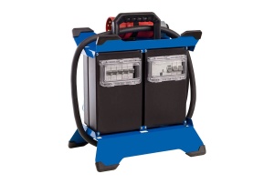 Prelungitor Stecky Duo 4 pentru santier cu 6 prize monofazice schuko 16A 250V. 1 priza monofazica CEE 3 poli 16A , 1 priza trifazica CEE 5 poli 16A , 2 prize trifazice CEE 5 poli 32A IP44 si 2 porturi - Img 2