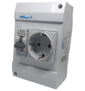 Priza aplicata schuko cu protectie copii si siguranta 1P C 16A 130x87mm IP20 230V AC 50/60Hz - Img 1