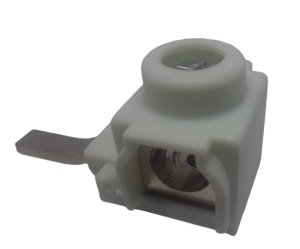 Set 10 bucati cleme terminale 63A de conectare conductor maxim 16mm² la sigurante impreuna cu pieptene busbar - Img 3