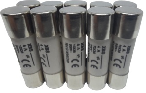 Set 10 sigurante 10x38 4A fuzibile cilindrice ceramica 500V AC gG - Img 1