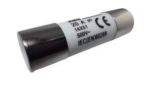 Set 10 sigurante 14x51 20A fuzibile cilindrice ceramica 500V AC gLgG - Img 2