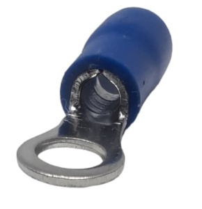 Set 100 buc papuc cupru izolat pentru fir de 1.5-2.5mm² cu gaura de 3.5mm - Img 2