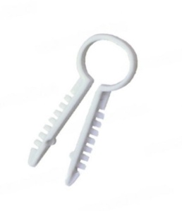 Set 100 cleme fixare cablu cu diametru 7-8mm gaura 5.5mm