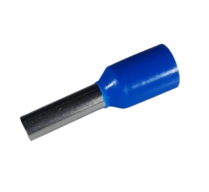 Set 100 pini terminali izolati 2.5mm² albastri ferule cupru 15mm - Img 2