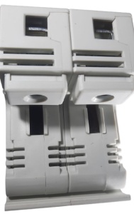 Soclu separator 2P pentru sigurante fuzibile 14x51 cu montaj pe sina DIN - Img 3