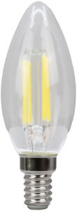 Sursă de lumină COG LED, lumânare transparentă - Img 1