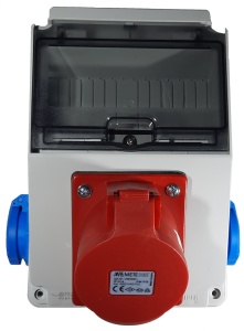 Tablou electric 7 module organizare de santier T1x16 si 2Mx16 IP44 - Img 3