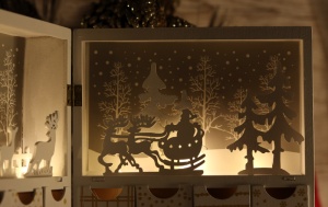 Calendar Advent cu LED de Crăciun, cu baterii - Img 4