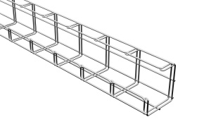 Canal cablu metalic 100x100mm tip G din sarma mesh galvanizat lungime 2m jgheab pentru trasee electrice
