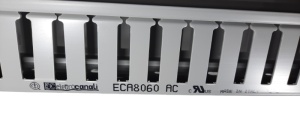 Canal cablu perforat slitat Elettrocanali 80x60mm gri pentru circuite electrice - Img 2