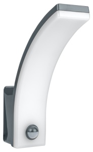CIL de perete LED, detector de mișcare,formă curbată,antraci