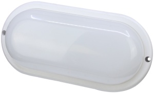CIL.LED cu grad de protecţie,oval, carcasă mat.plastic