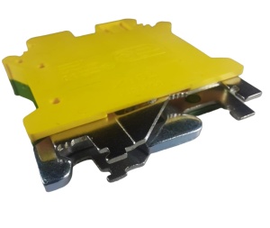 Clema pe sina bloc terminal 4mm² verde-galben 32A 42.5x47mm 690V - Img 3