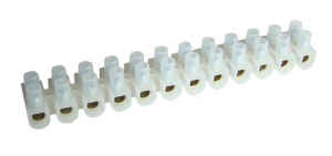 Cleme şir flexibile, profil U, 12 poli, natur