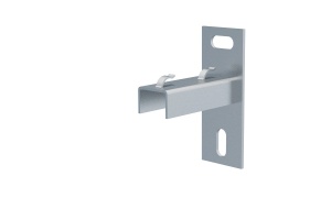 Consola 84x120mm NPZM50 electro-galvanizata suport pentru prindere canal cablu din sarma mesh 50mm, susținere maxim 90 kg