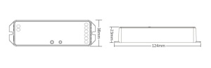 Controller banda led Mi-Light LS2 MiBoxer 5 în 1 (2,4 GHz), control de zonă 15A maxim 30m - Img 3