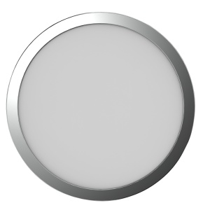 Corp de iluminat rotund ,de tavan, cu cadru cromat - Img 2