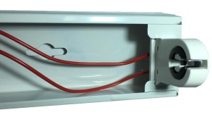Corp neon cu reflector metalic neechipat pentru tub LED T8 G13 1x120cm 230V IP21 alimentare la un capat - Img 2