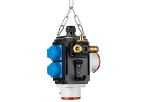Distribuitor de energie suspendat cu 2 prize trifazice 400V 5 poli 16A IP44 si 2 prize monofazice schuko 16A IP44 cu conexiune la aer comprimat si conexiune de date - Img 2