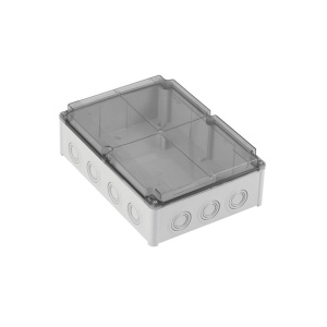 Doza ABS distributie cutie jonctiune 290x210x90 mm transparenta IP67