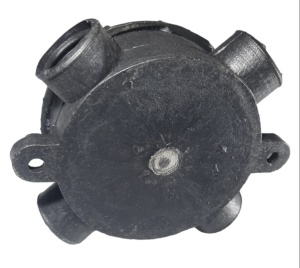 Doza derivatie ramificatie NBU neagru 4 iesiri 70x30mm - Img 3