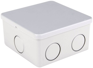 Doză electronică din material plastic,gri deschis,capac plin