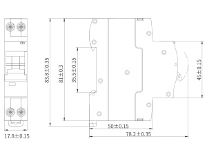 Intrerupator RCBO 6A curba B 30mA tip A automat cu protectie diferentiala 1 modul 1P+N 6kA IP20 - Img 2