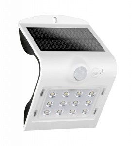 Lampă solară LED BUTTERFLY 1.5W 220lm 4000K albă de perete IP65 detectare 90° la maxim 6 metri - Img 2