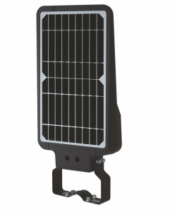 Lampă stradală solară 40W 6000lm 4000K lumina naturală / neutră corp iluminat culoare neagră cu senzor de mişcare IP65 - Img 2