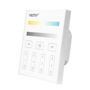 Mi-Light MiBoxer Group Control grup LED (zonă) telecomandă de perete controler de temperatură de culoare DIM+CCT 86x86mm