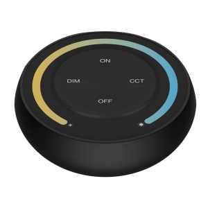 Mi-Light MiBoxer Sunrise luminozitate și control al temperaturii culorii controller telecomandă neagră DIM+CCT S1-B - Img 1