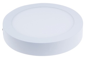 Panou LED aparent, rotund, alb