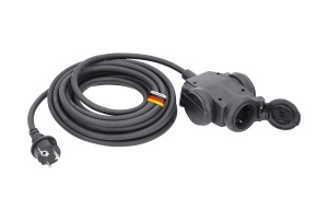 Prelungitor cu 3 prize cablu 10m H07RN-F 3G1,5 230V 16A max. 3500W IP44 - Img 2
